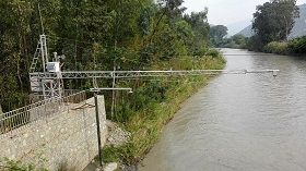 A river water velocity measurement